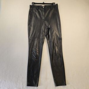 Wilfred Free Black Faux Leather Pants Size 6